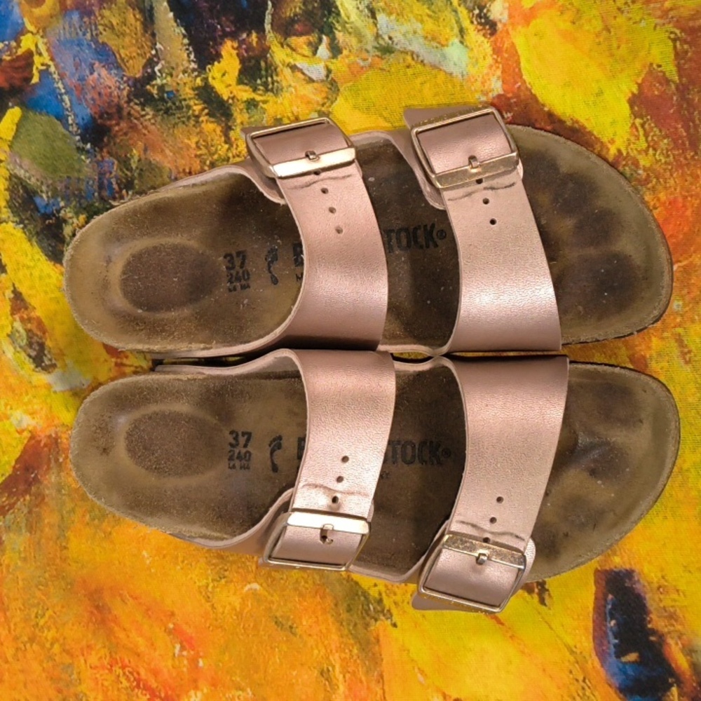 Birkenstock Women's Arizona Footbed Copper Sandal US L6 M4 EU 37